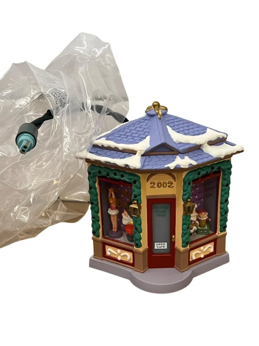 Hallmark Keepsake 2002 Village Toy Shop Christmas Ornament Holiday Decor
